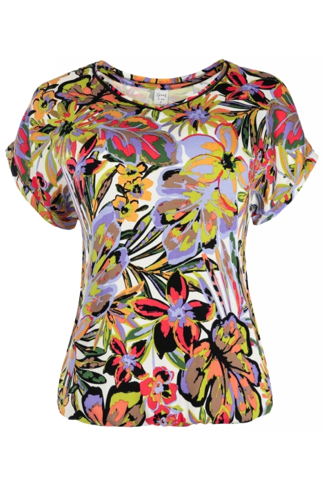 NED ecru dames t-shirt | Vooraanzicht