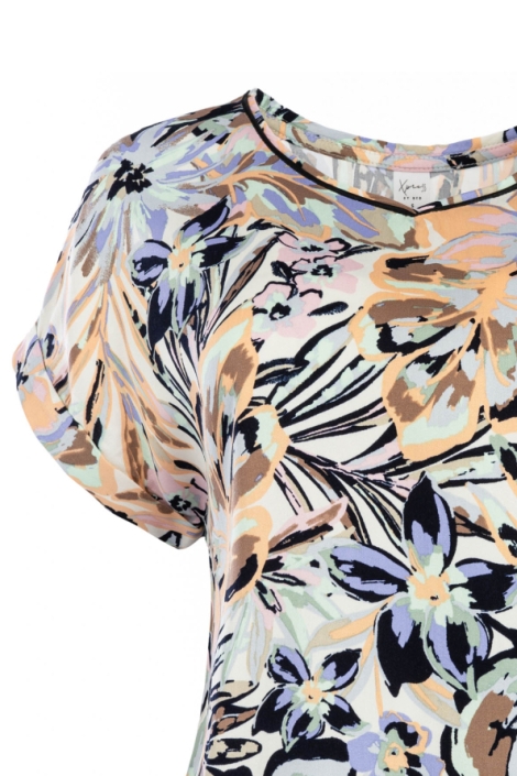 NED groene dames t-shirt | Close up