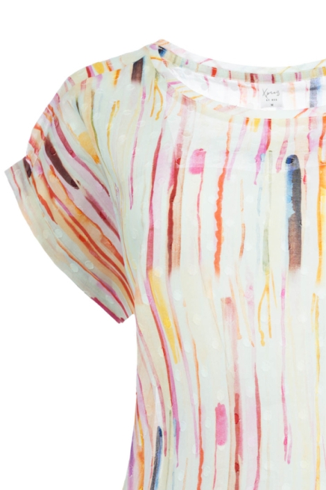 NED roze dames t-shirt | Close up