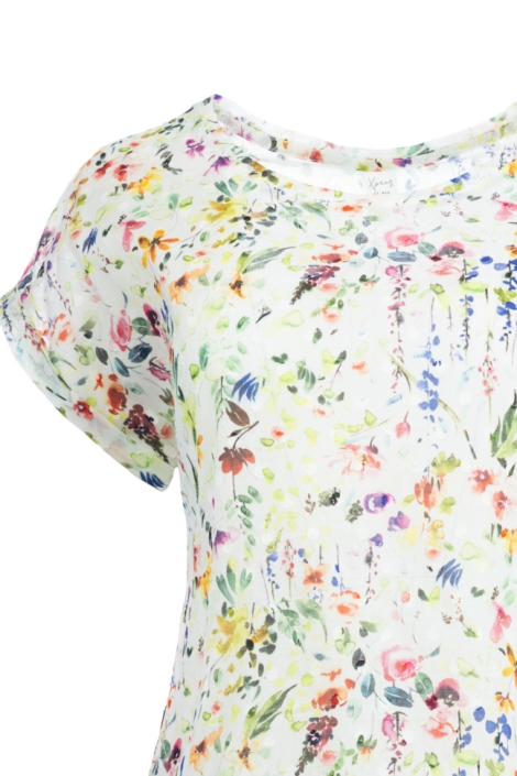 NED multi color dames t-shirt | Close up