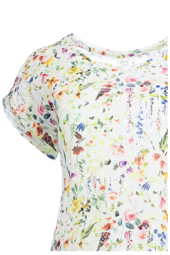 NED multi color dames t-shirt | Close up