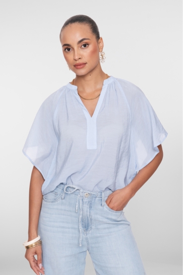 Geisha top Blauw