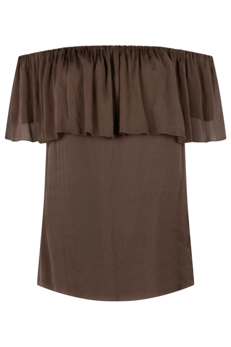 Aaiko bruine dames top | Vooraanzicht