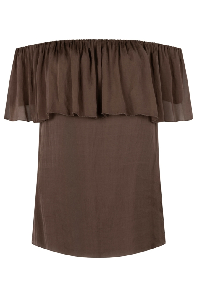 Aaiko bruine dames top | Vooraanzicht