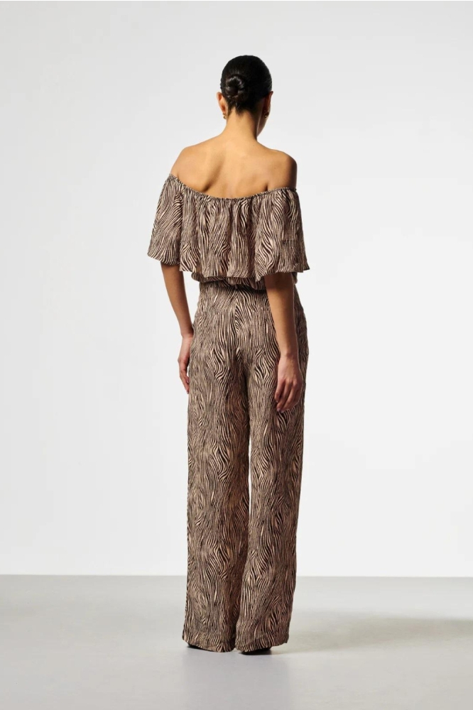 Aaiko bruine dames top | Model achteraanzicht