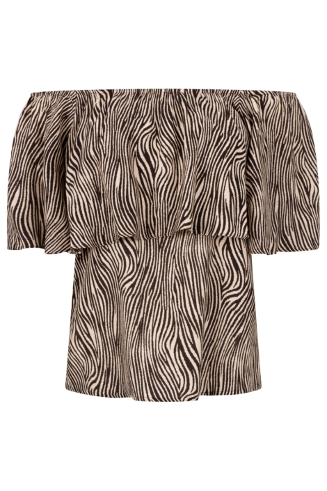 Aaiko bruine dames top | Vooraanzicht