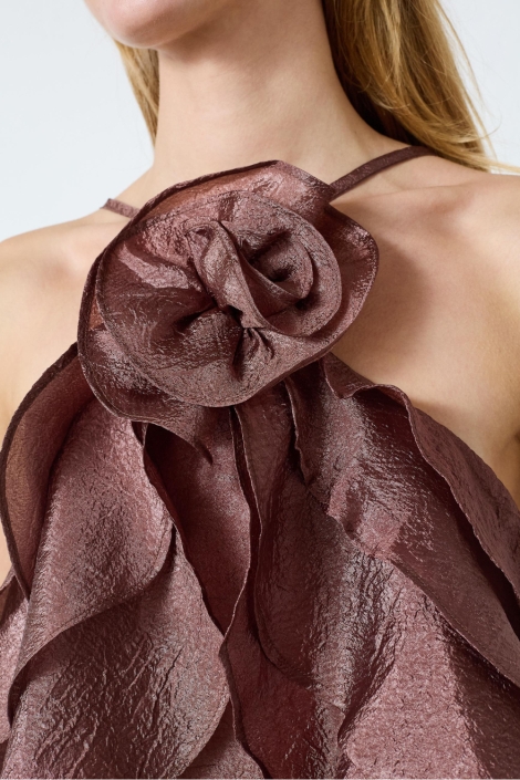 SisterS point bruine dames top | Close up