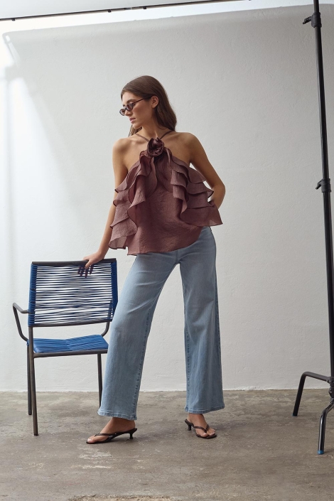 SisterS point bruine dames top | Sfeerbeeld, In situatie