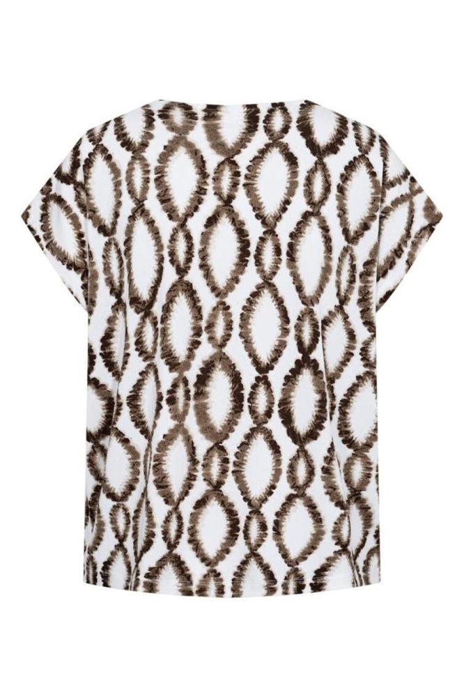 Freequent witte dames t-shirt | Achteraanzicht