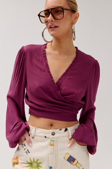 Harper & Yve Blouse FLORA LS HS6P610 937 CASSIS