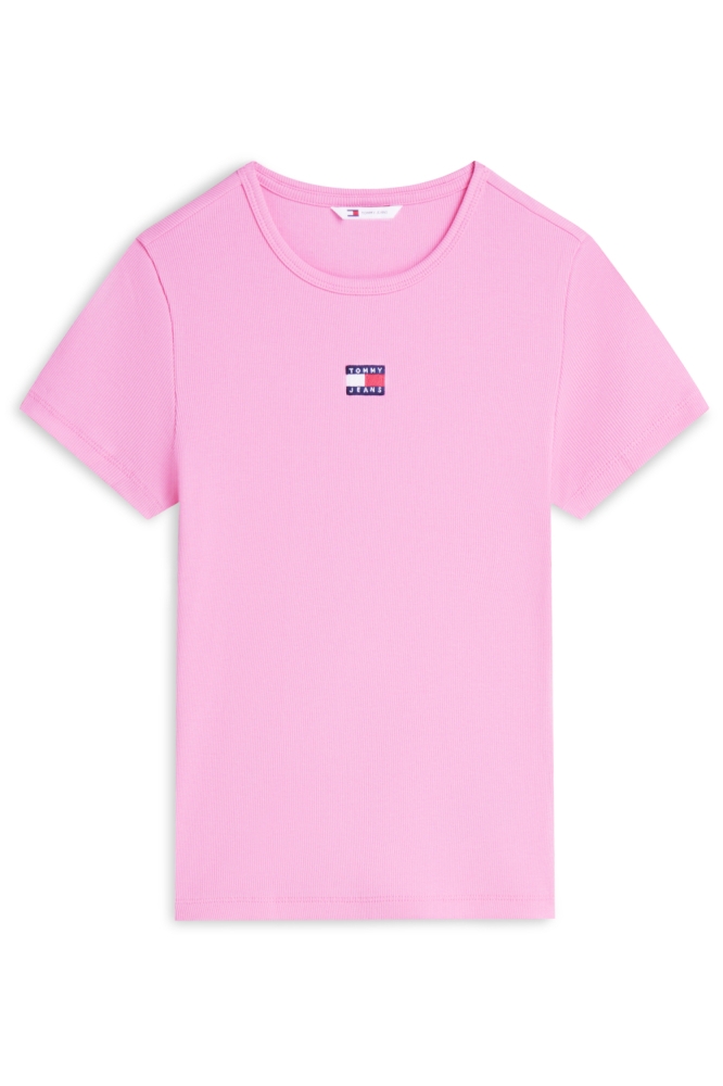 Tommy Jeans roze dames t-shirt | Vooraanzicht