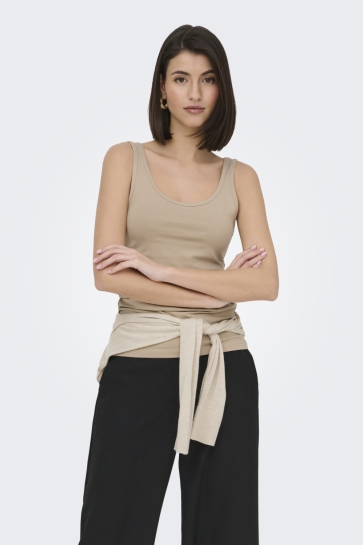 Jacqueline de Yong Top JDYAVA S/L TANK TOP 180 JRS NOOS 15259184 HUMUS