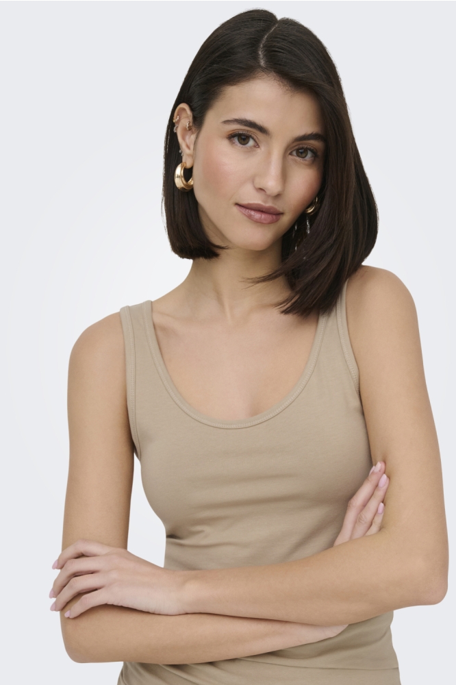Jacqueline de Yong beige dames top | Close up