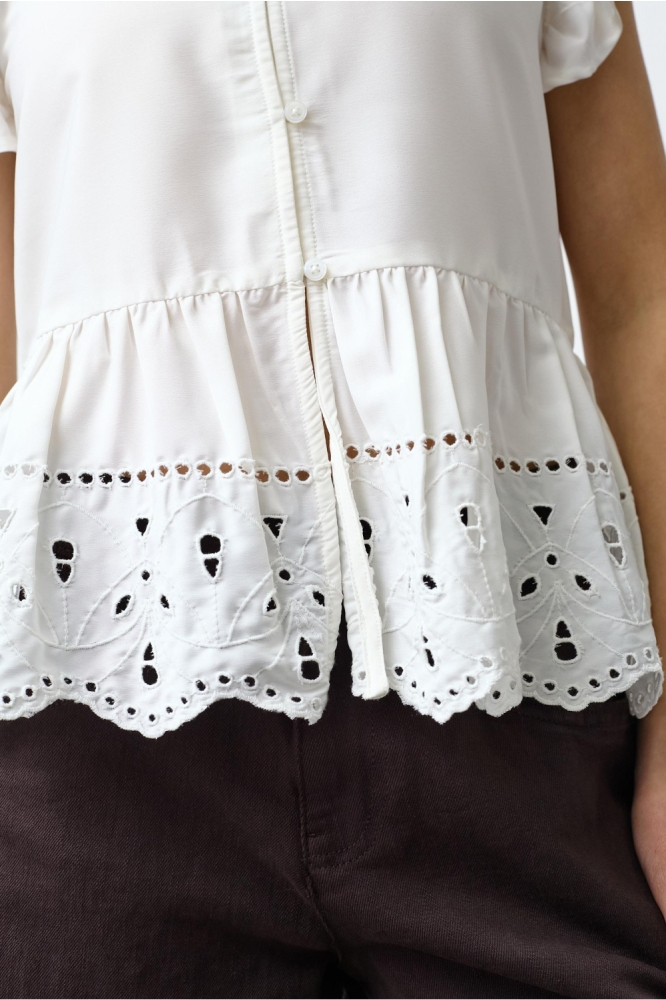 SisterS point witte dames top | Close up