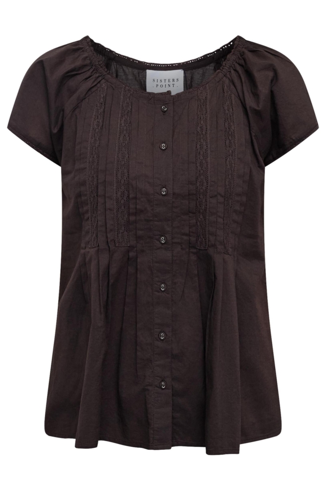 SisterS point bruine dames t-shirt | Vooraanzicht
