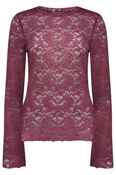 Geisha bordeaux dames top | Vooraanzicht