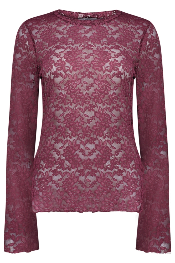 Geisha bordeaux dames top | Vooraanzicht