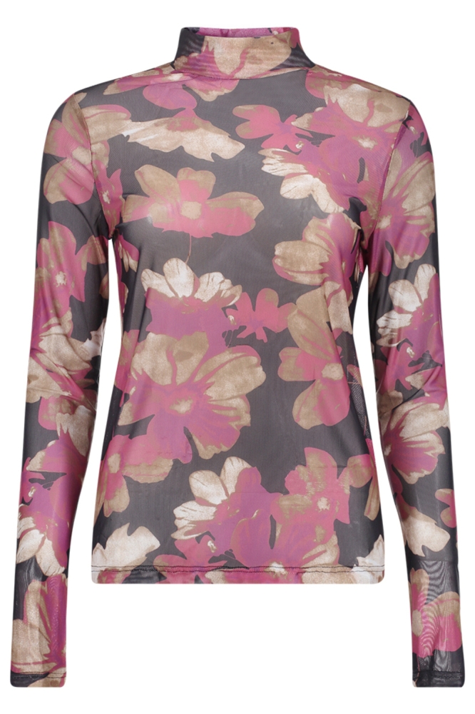 Geisha zwarte dames top | Vooraanzicht