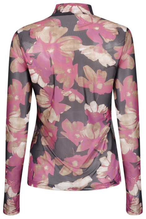 Geisha zwarte dames top | Achteraanzicht