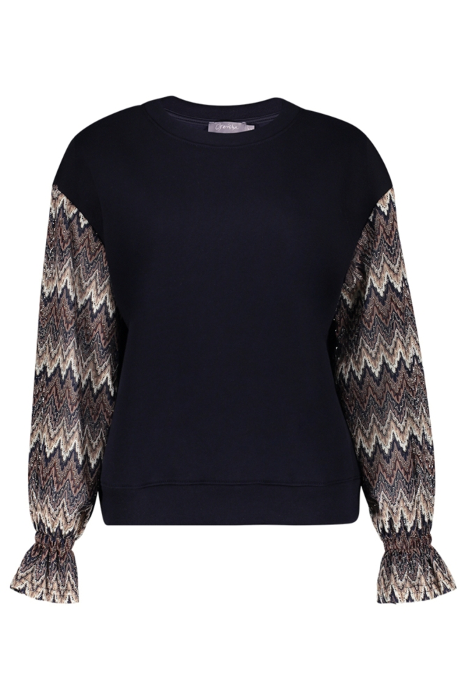 Geisha beige dames sweater | Vooraanzicht
