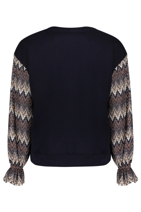 Geisha beige dames sweater | Achteraanzicht