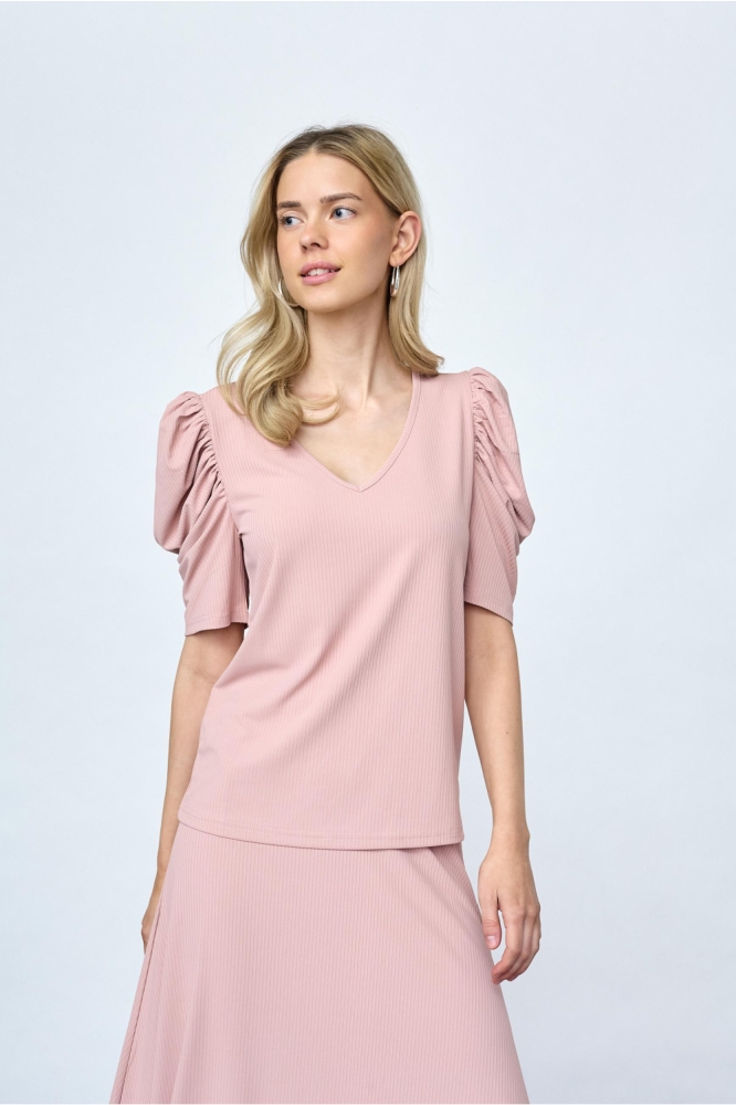 SisterS point roze dames t-shirt | Model vooraanzicht