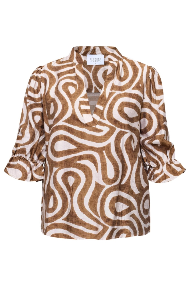 SisterS point camel dames t-shirt | Vooraanzicht