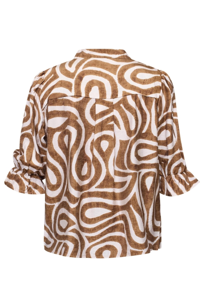 SisterS point camel dames t-shirt | Achteraanzicht