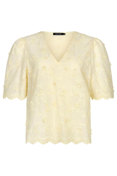 Ydence gele dames top | Vooraanzicht