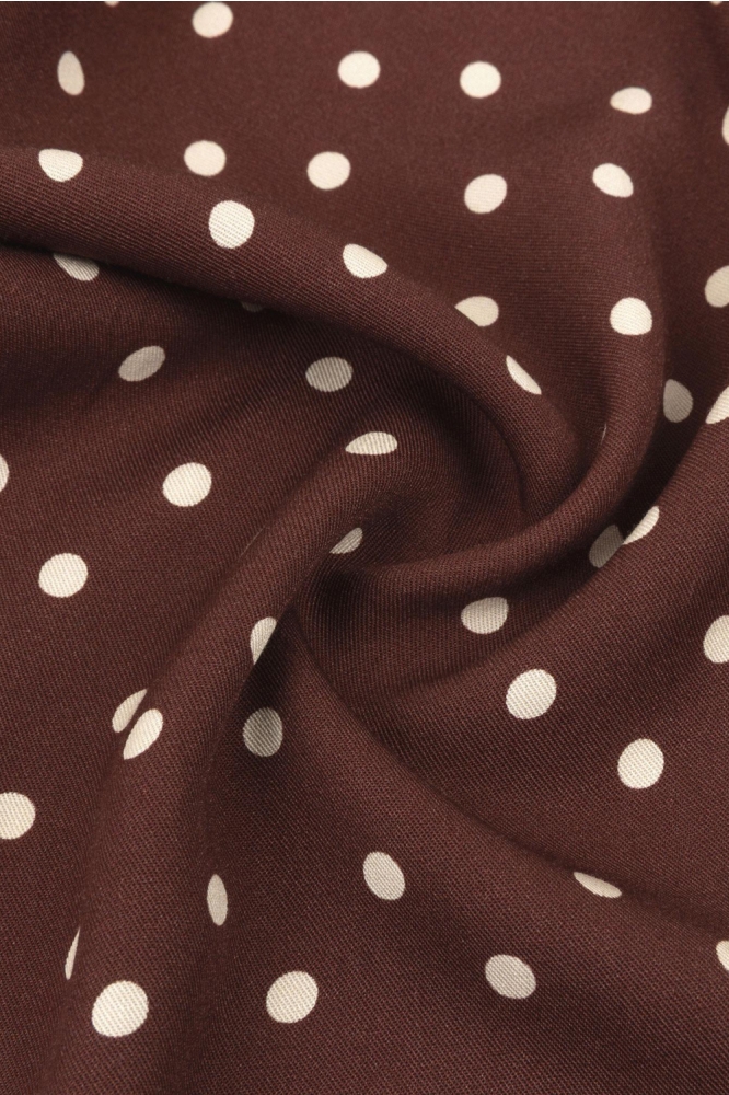 Ydence bruine dames blouse | Kleurstaal