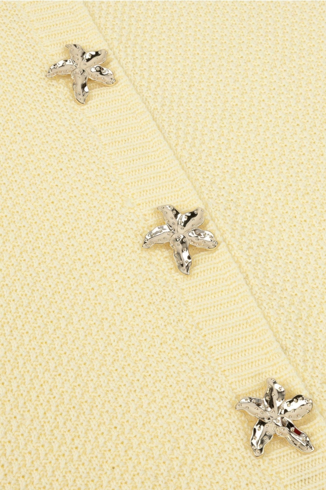 Ydence gele dames top | Kleurstaal
