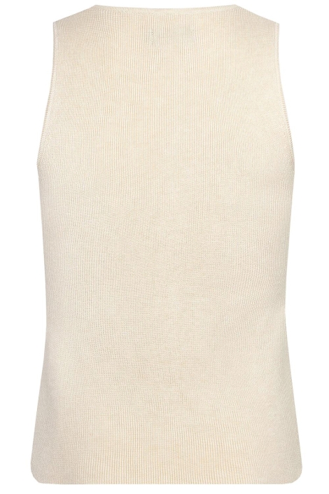 Ydence beige dames top | Achteraanzicht