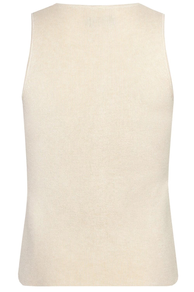 Ydence beige dames top | Achteraanzicht