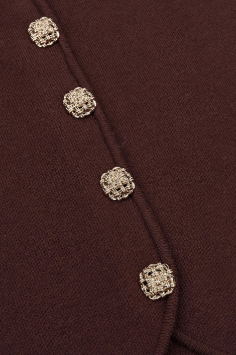 Ydence bruine dames top | Kleurstaal