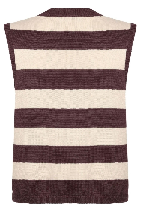 Ydence bruine dames gilet | Achteraanzicht