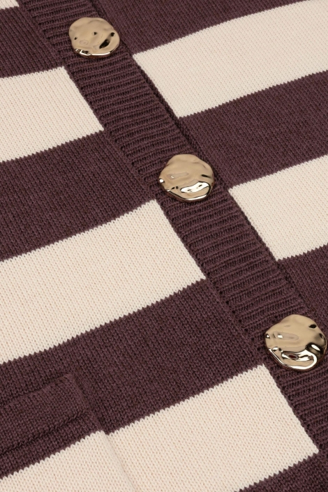 Ydence bruine dames gilet | Kleurstaal