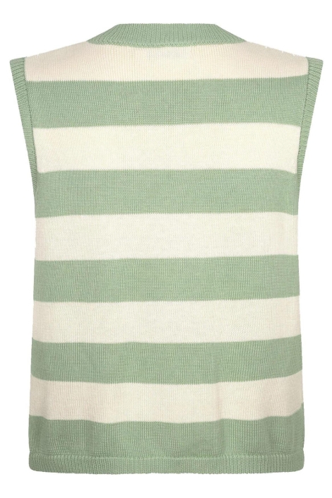 Ydence groene dames gilet | Achteraanzicht