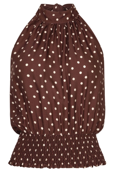 Ydence bruine dames top | Vooraanzicht