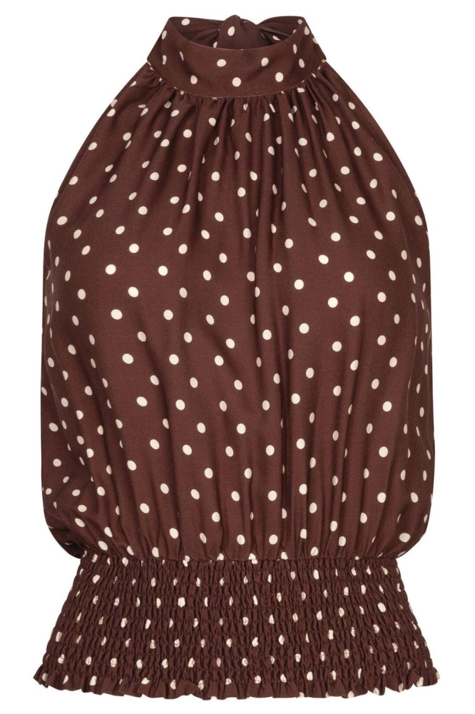 Ydence bruine dames top | Vooraanzicht