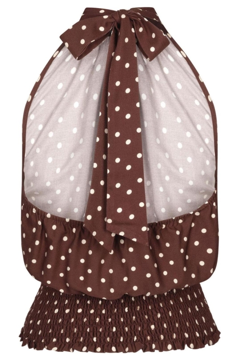 Ydence bruine dames top | Achteraanzicht