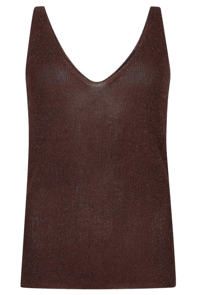 Ydence bruine dames top | Vooraanzicht