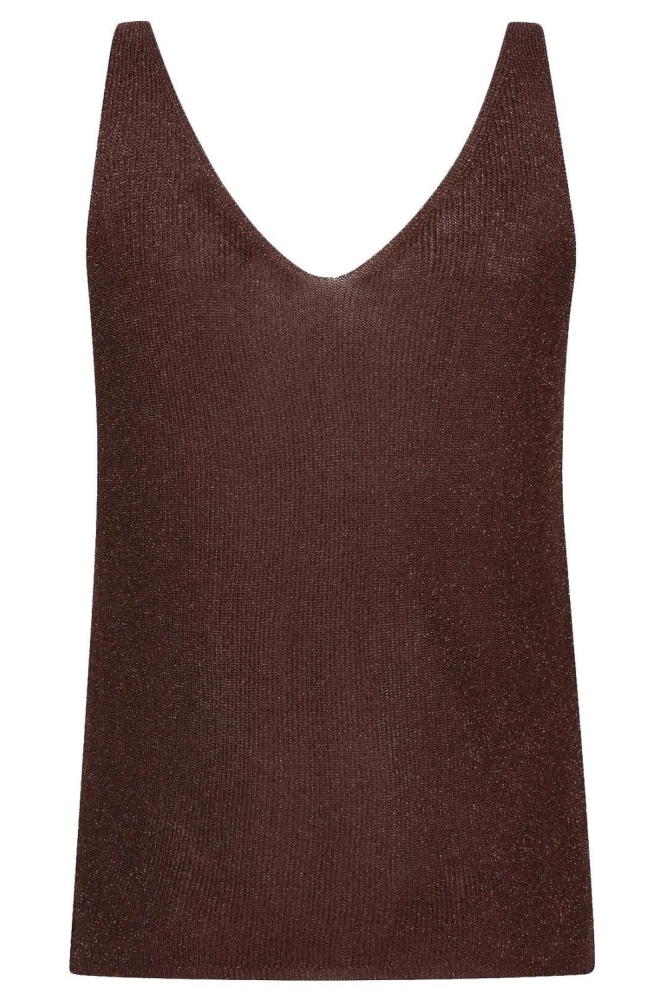 Ydence bruine dames top | Achteraanzicht