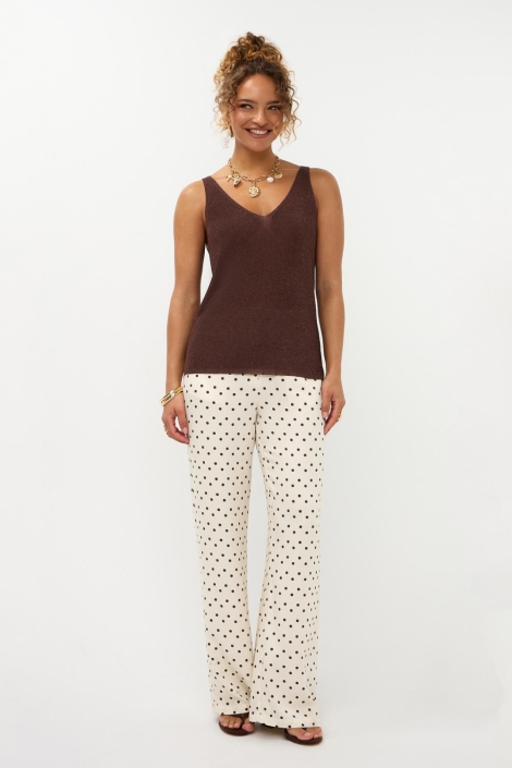 Ydence bruine dames top | Model