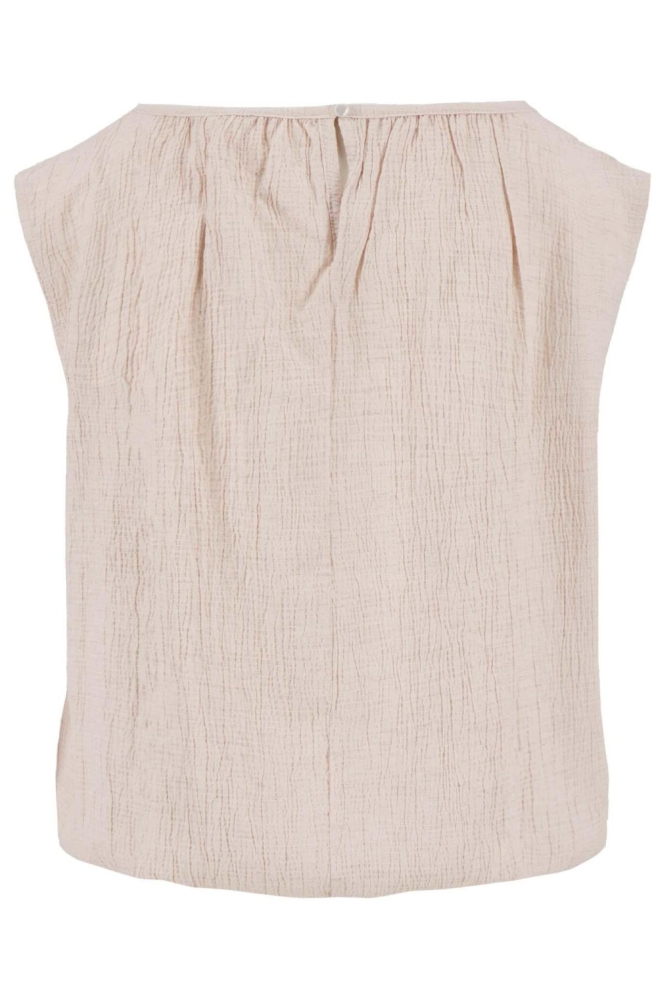 Zusss ecru dames top | Achteraanzicht