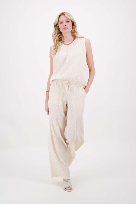 Zusss ecru dames top | Model