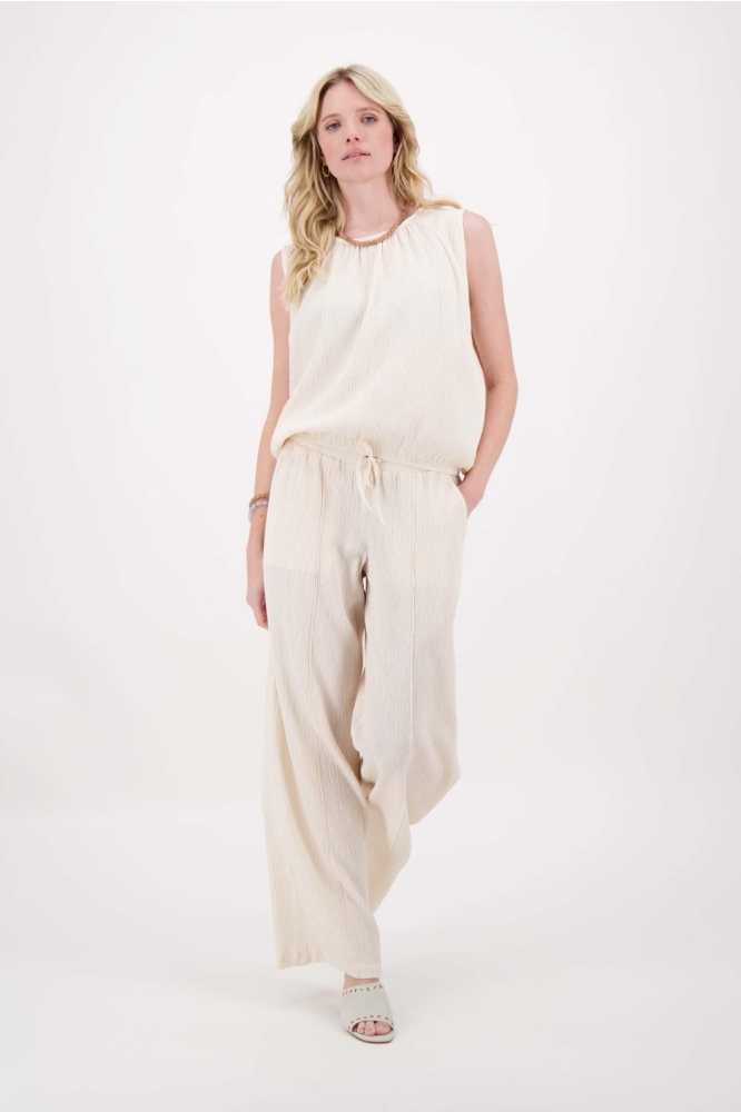 Zusss ecru dames top | Model