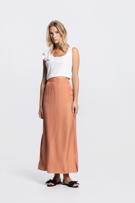 Juffrouw Jansen ecru dames top | Model