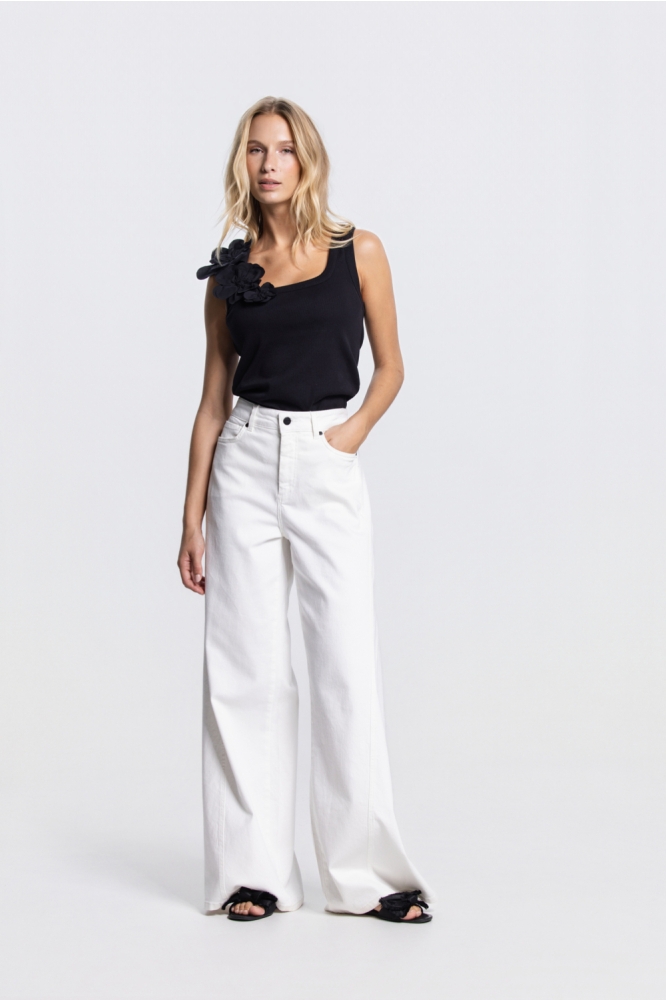 Juffrouw Jansen zwarte dames top | Model