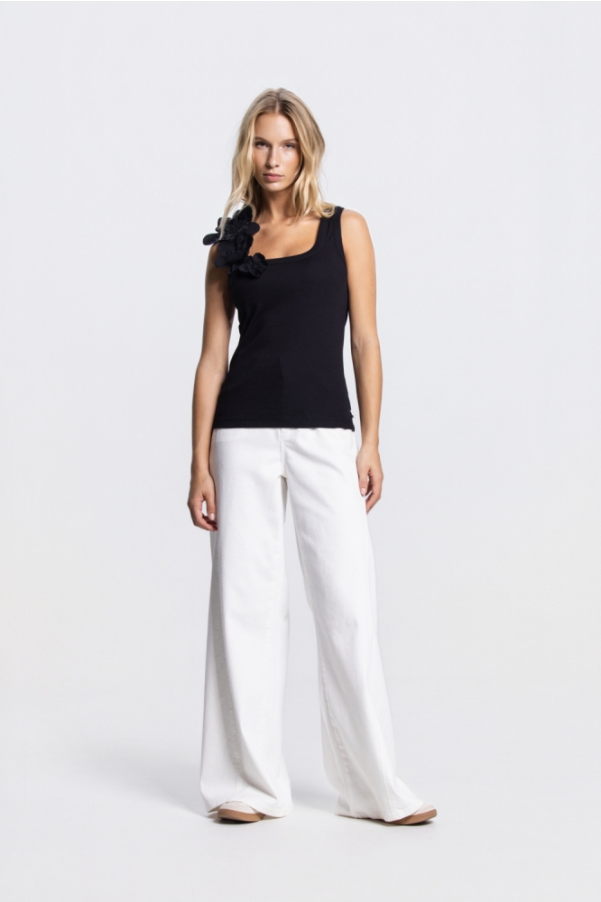 Juffrouw Jansen zwarte dames top | Model