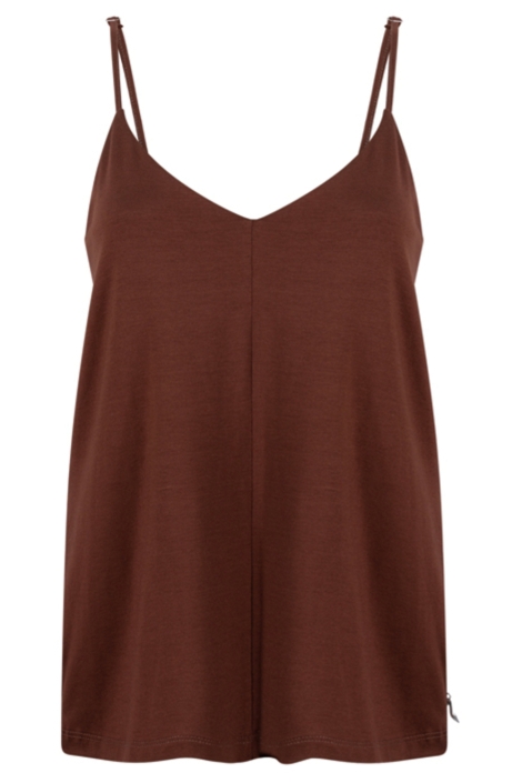 Juffrouw Jansen bruine dames top | Vooraanzicht